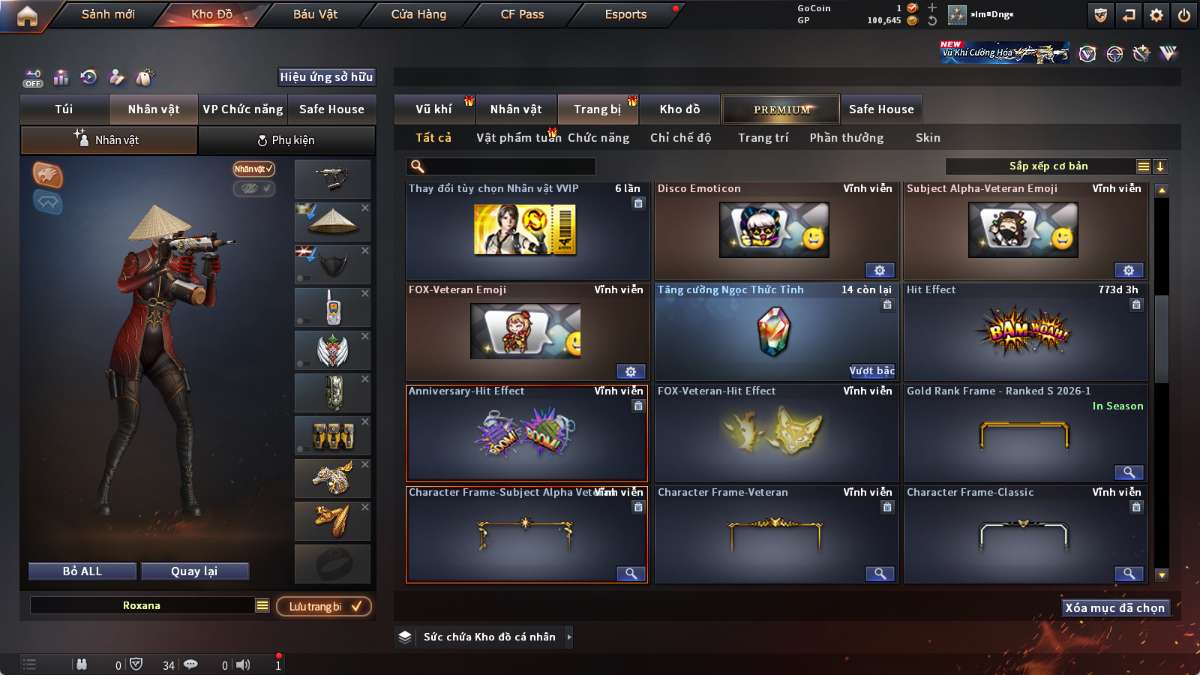 shop acc cf uy tin gia re